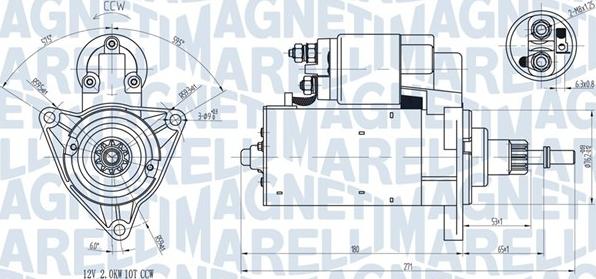 Magneti Marelli 063720598010 - Стартер autosila-amz.com