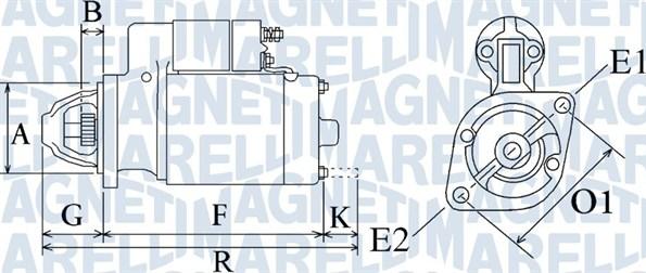 Magneti Marelli 063720162010 - Стартер (12V, 1,4kW) OPEL AGILA, ASCONA B, ASCONA C, ASTRA F, ASTRA F CLASSIC, ASTRA G, ASTRA H, AST autosila-amz.com