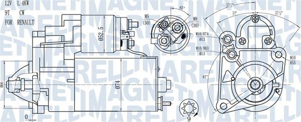 Magneti Marelli 063720784010 - Стартер autosila-amz.com