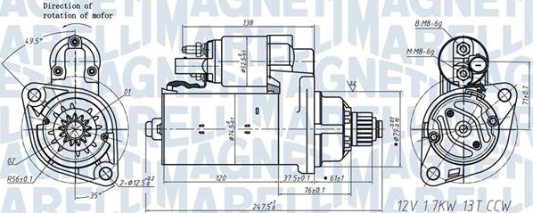 Magneti Marelli 063721508010 - Стартер autosila-amz.com