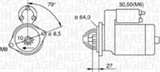 Magneti Marelli 063721511010 - Стартер autosila-amz.com