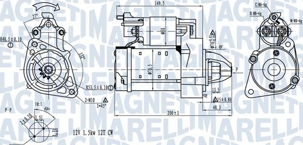 Magneti Marelli 063721527010 - Стартер autosila-amz.com