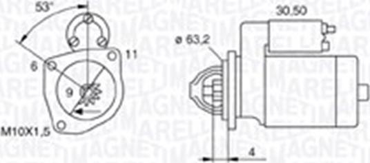 Magneti Marelli 063721057010 - Стартер autosila-amz.com