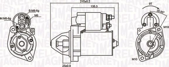 Magneti Marelli 063721075010 - Стартер восстановленный autosila-amz.com