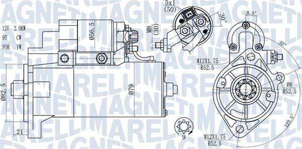 Magneti Marelli 063721165010 - Стартер autosila-amz.com