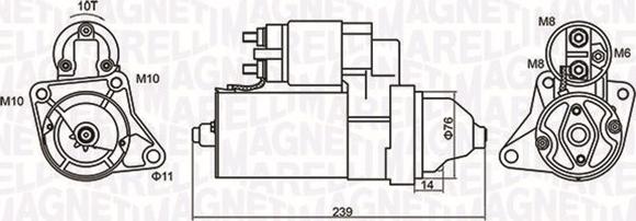 Magneti Marelli 063721107010 - Стартер autosila-amz.com