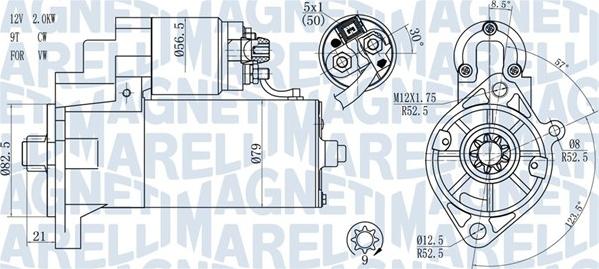 Magneti Marelli 063721187010 - Стартер autosila-amz.com