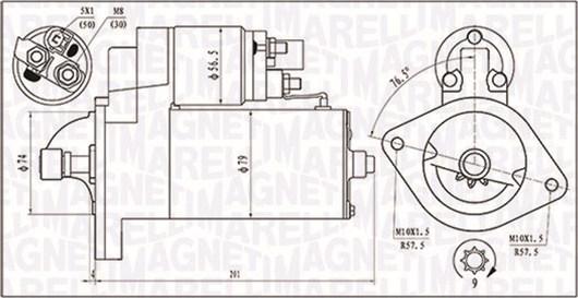 Magneti Marelli 063721135010 - Стартер autosila-amz.com