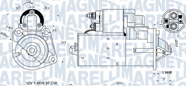 Magneti Marelli 063721398010 - Стартер autosila-amz.com