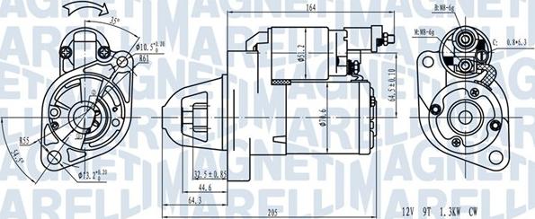 Magneti Marelli 063721382110 - Стартер autosila-amz.com