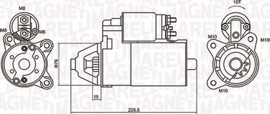 Magneti Marelli 063721336010 - Стартер autosila-amz.com