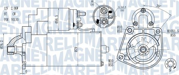 Magneti Marelli 063721271010 - Стартер autosila-amz.com