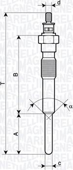 Magneti Marelli 062900125304 - Свеча накаливания autosila-amz.com