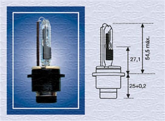 Magneti Marelli 002542100000 - Лампа газоразрядная Xenon D2R 85V 35W P32D-3 autosila-amz.com