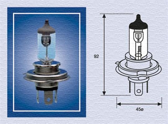 Magneti Marelli 002156100000 - Лампа авто 48892 H4 24V 75/70W в фару 3 контакт autosila-amz.com