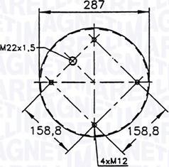 Magneti Marelli 030607020097 - Кожух пневматической рессоры autosila-amz.com