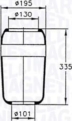 Magneti Marelli 030607020047 - Кожух пневматической рессоры autosila-amz.com