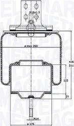 Magneti Marelli 030607020157 - Кожух пневматической рессоры autosila-amz.com