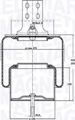 Magneti Marelli 030607020166 - Кожух пневматической рессоры autosila-amz.com