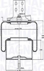 Magneti Marelli 030607020168 - Кожух пневматической рессоры autosila-amz.com