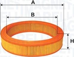 Magneti Marelli 153071760140 - Воздушный фильтр, двигатель autosila-amz.com