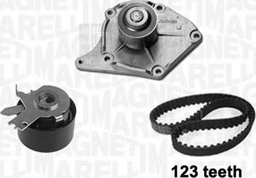 Magneti Marelli 341404170001 - Водяной насос + комплект зубчатого ремня ГРМ autosila-amz.com