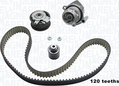 Magneti Marelli 341404790003 - Водяной насос + комплект зубчатого ремня ГРМ autosila-amz.com