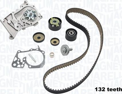 Magneti Marelli 341404710002 - Водяной насос + комплект зубчатого ремня ГРМ autosila-amz.com