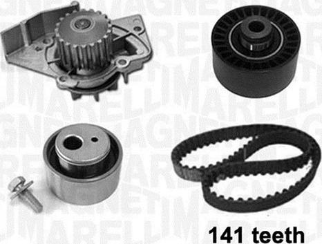 Magneti Marelli 341405990001 - Водяной насос + комплект зубчатого ремня ГРМ autosila-amz.com