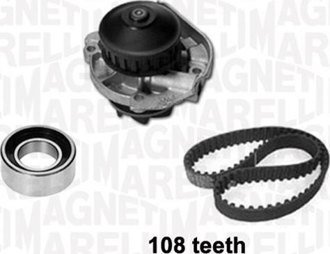 Magneti Marelli 341401610001 - Водяной насос + комплект зубчатого ремня ГРМ autosila-amz.com