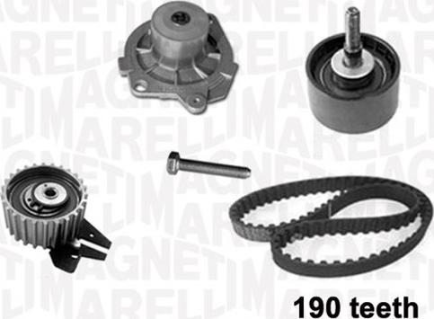 Magneti Marelli 341401050001 - Водяной насос + комплект зубчатого ремня ГРМ autosila-amz.com