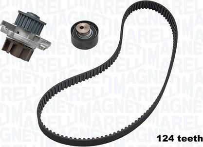 Magneti Marelli 341401860002 - Водяной насос + комплект зубчатого ремня ГРМ autosila-amz.com