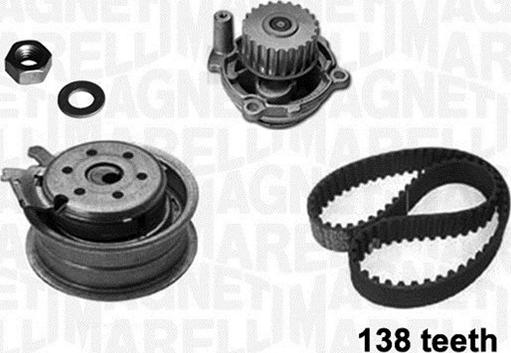 Magneti Marelli 341403640001 - Водяной насос + комплект зубчатого ремня ГРМ autosila-amz.com