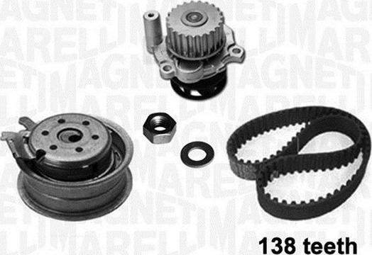 Magneti Marelli 341403640002 - Водяной насос + комплект зубчатого ремня ГРМ autosila-amz.com