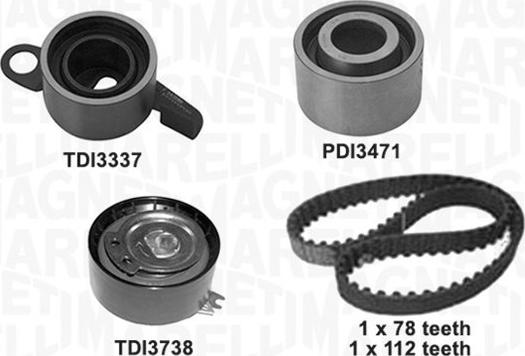 Magneti Marelli 341305960000 - Комплект зубчатого ремня ГРМ autosila-amz.com