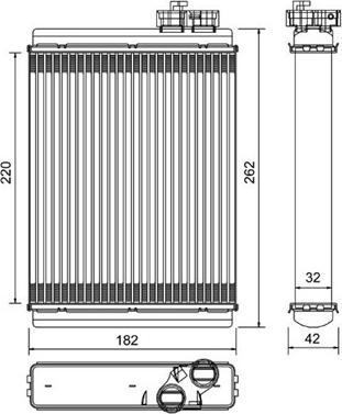 Magneti Marelli 359004900010 - Теплообменник, отопление салона autosila-amz.com