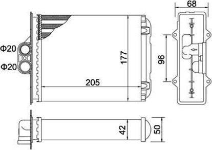 Magneti Marelli 359000300830 - Теплообменник, отопление салона autosila-amz.com