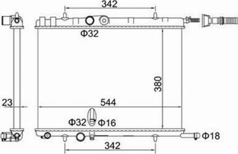 Magneti Marelli 359000301090 - Радиатор, охлаждение двигателя autosila-amz.com