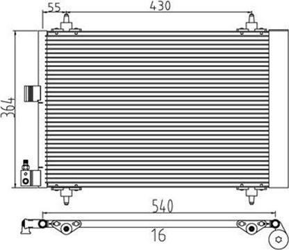 Magneti Marelli 359003220420 - Конденсатор кондиционера autosila-amz.com