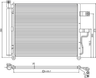 Magneti Marelli 359003220850 - Конденсатор кондиционера autosila-amz.com