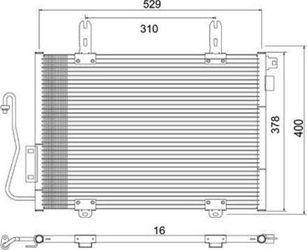 Magneti Marelli 359003221460 - Конденсатор кондиционера autosila-amz.com