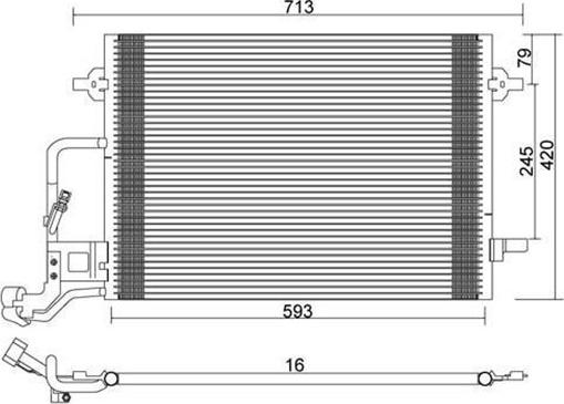 Magneti Marelli 359003221530 - Конденсатор кондиционера autosila-amz.com