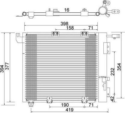 Magneti Marelli 359003221370 - Конденсатор кондиционера autosila-amz.com