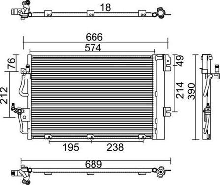 Magneti Marelli 359003221290 - Конденсатор кондиционера autosila-amz.com