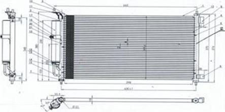 Magneti Marelli 359003221220 - Конденсатор кондиционера autosila-amz.com