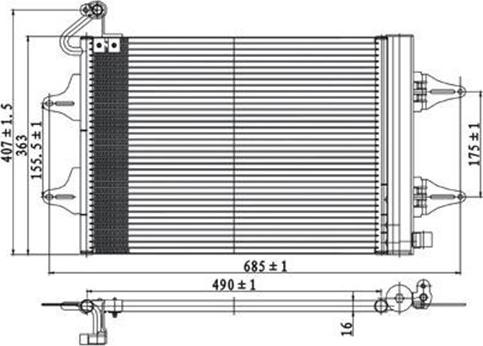 Magneti Marelli 359003221710 - Конденсатор кондиционера autosila-amz.com