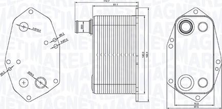 Magneti Marelli 350300000200 - Масляный радиатор, двигательное масло autosila-amz.com