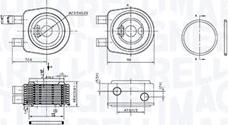 Magneti Marelli 350300001900 - Масляный радиатор, двигательное масло autosila-amz.com