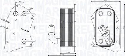 Magneti Marelli 350300002300 - Масляный радиатор, двигательное масло autosila-amz.com