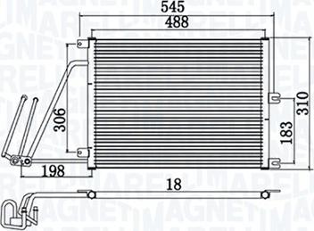 Magneti Marelli 350203950000 - Конденсатор кондиционера autosila-amz.com